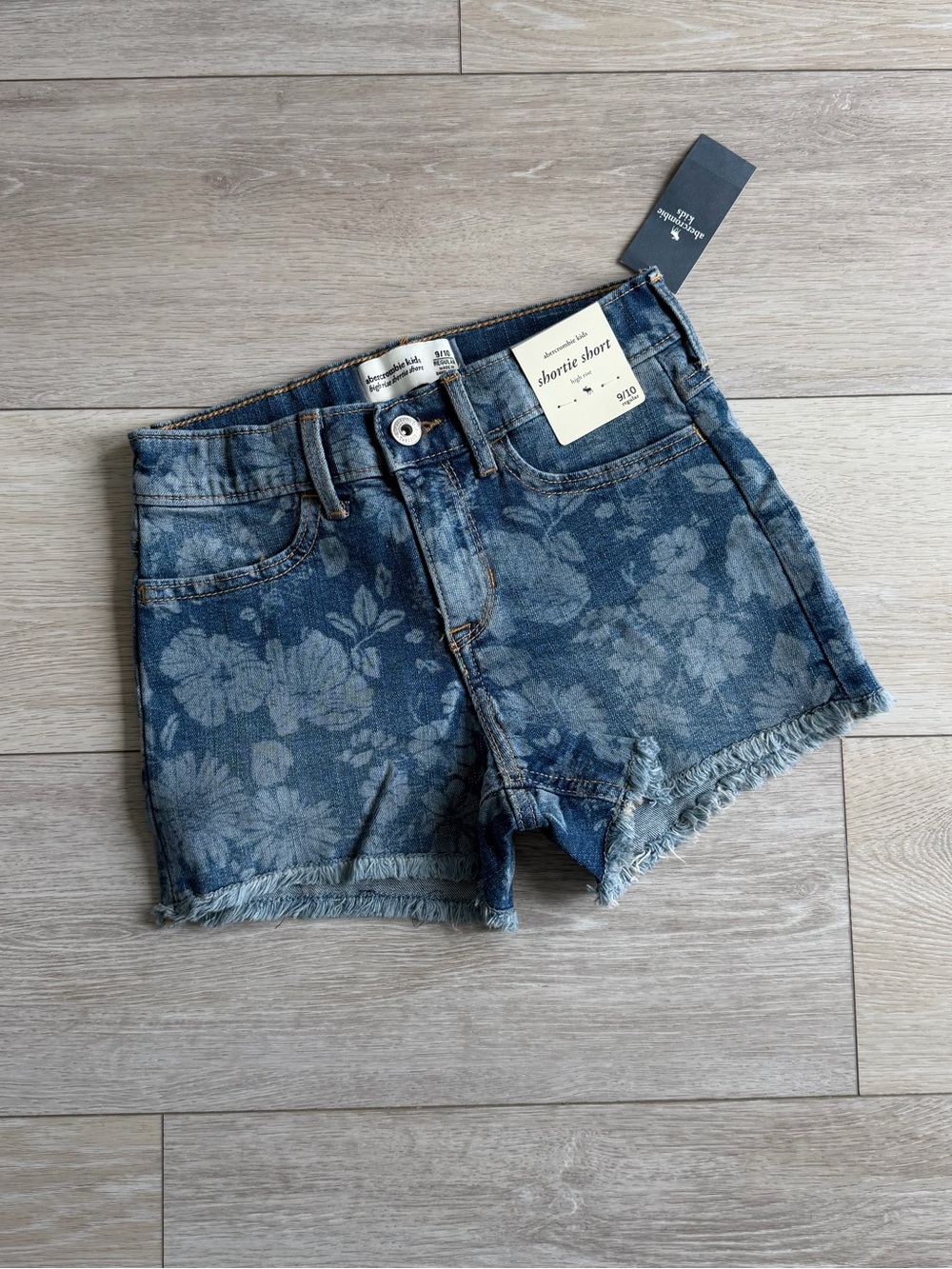 abercrombie kids shortie short high rise girls size 9/10